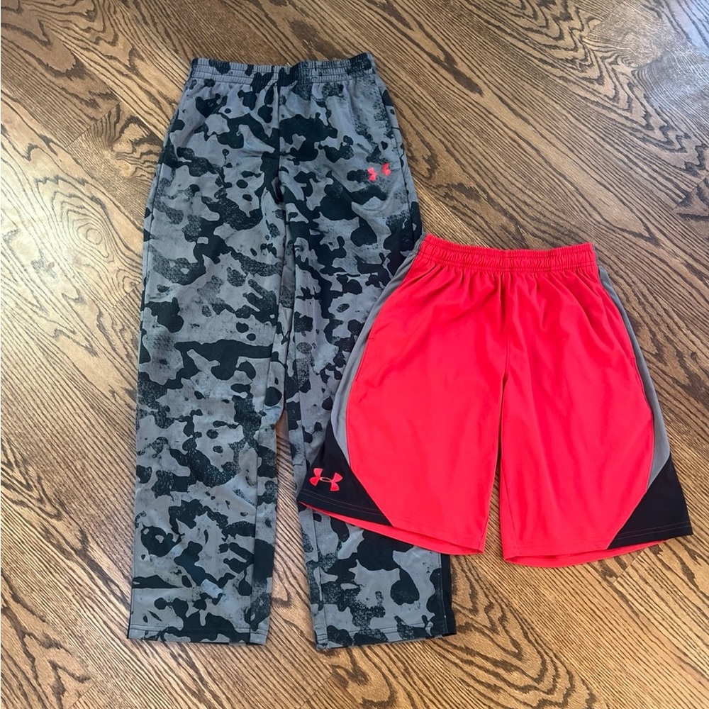 YLG under armour pants and shorts